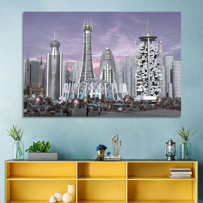 Futuristic Skyscrapers Wall Art