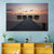 Watervilla At Sunset Wall Art