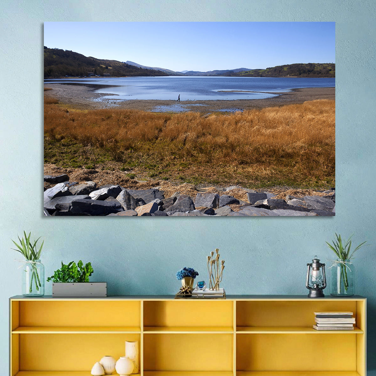 Bala Lake Shoreline Wall Art