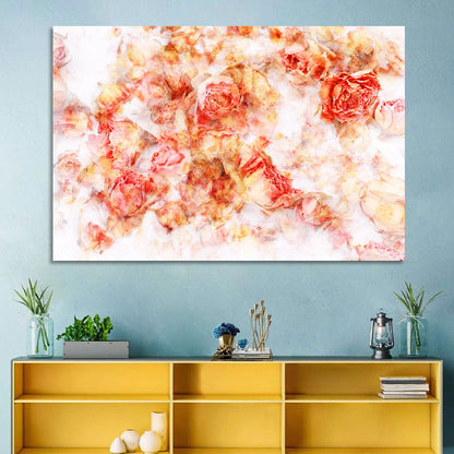 Scattered Dried Rose Petals Wall Art