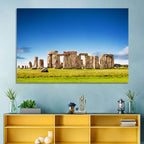 Stonehenge Under Blue Sky Wall Art