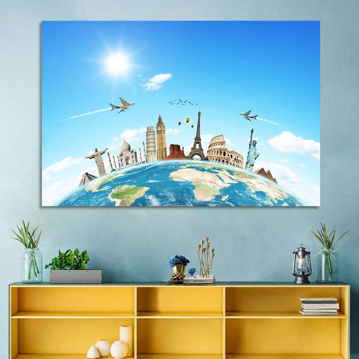 Travel The World Concept Wall Art