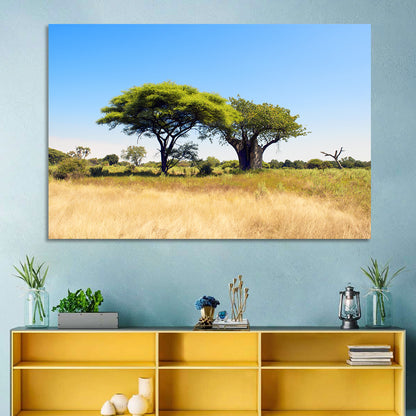 Acacia and Baobab Trees Wall Art