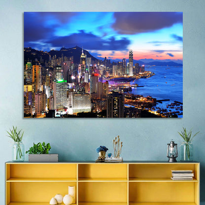 Victoria Harbour Skyline, Hong Kong Wall Art