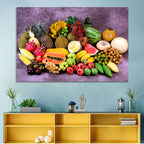 Tropical Fruit Still Life Wall Art