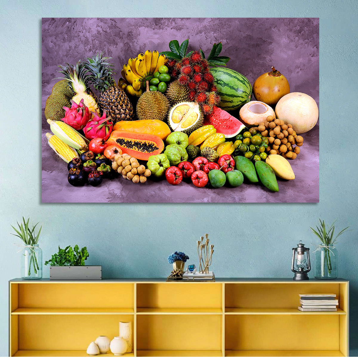 Tropical Fruit Still Life Wall Art