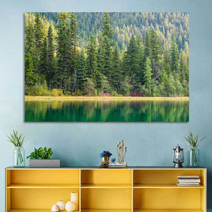 Tranquil Forest Lake Wall Art