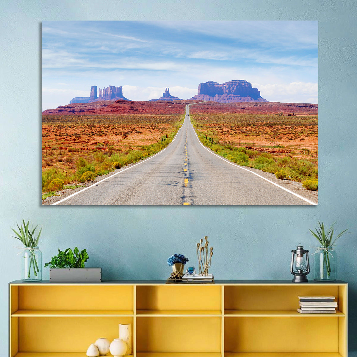 Highway 163 Into Monument Valley Wall Art