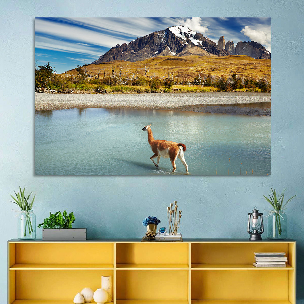 Torres Del Paine, Patagonia Wall Art in a room, landscape