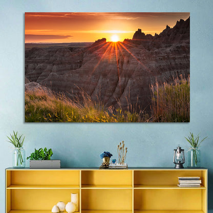 Badlands National Park Sunset Wall Art