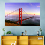 Foggy Golden Gate Bridge Wall Art