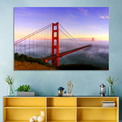 Foggy Golden Gate Bridge Wall Art