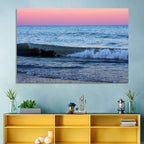 Lake Michigan Sunset with Sailboat Wall Art