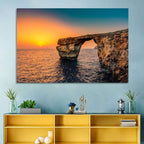 Azure Window Sunset, Dwejra Wall Art