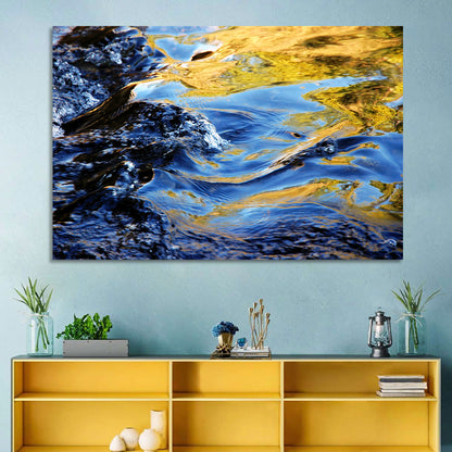 Flowing Water Stream Wall Art