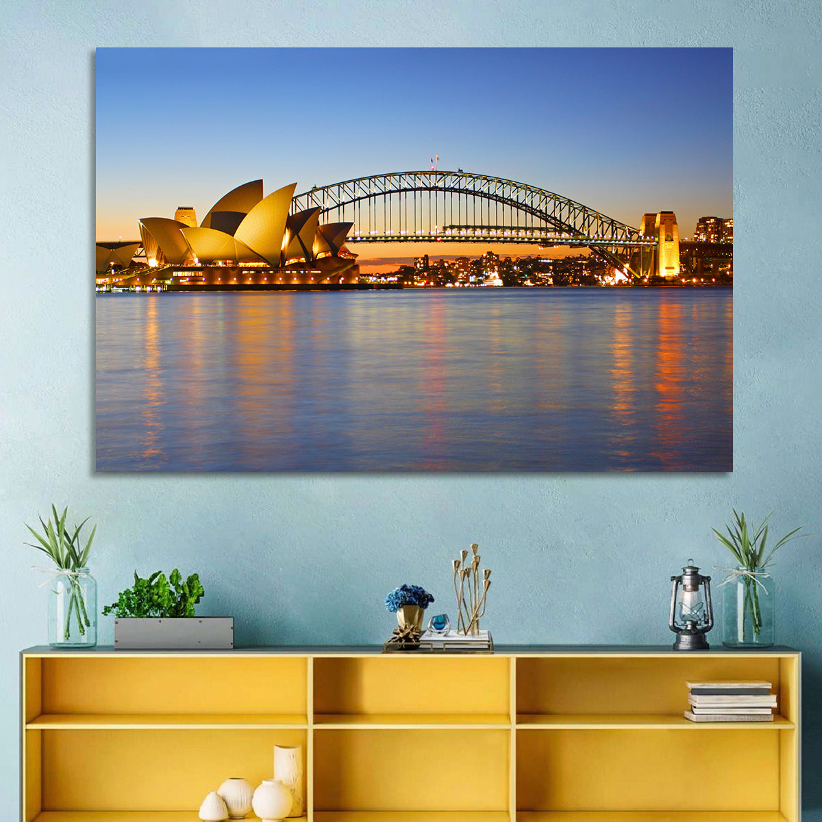 Sydney Harbour Bridge and Opera House Wall Art