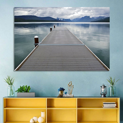 Lake Mcdonald Wooden Dock Wall Art