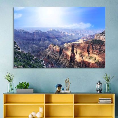 Grand Canyon Sunlit Vista Wall Art