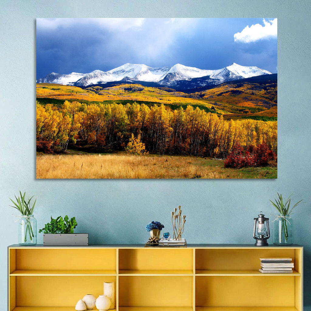 Crested Butte Autumn Mountains Wall Art
