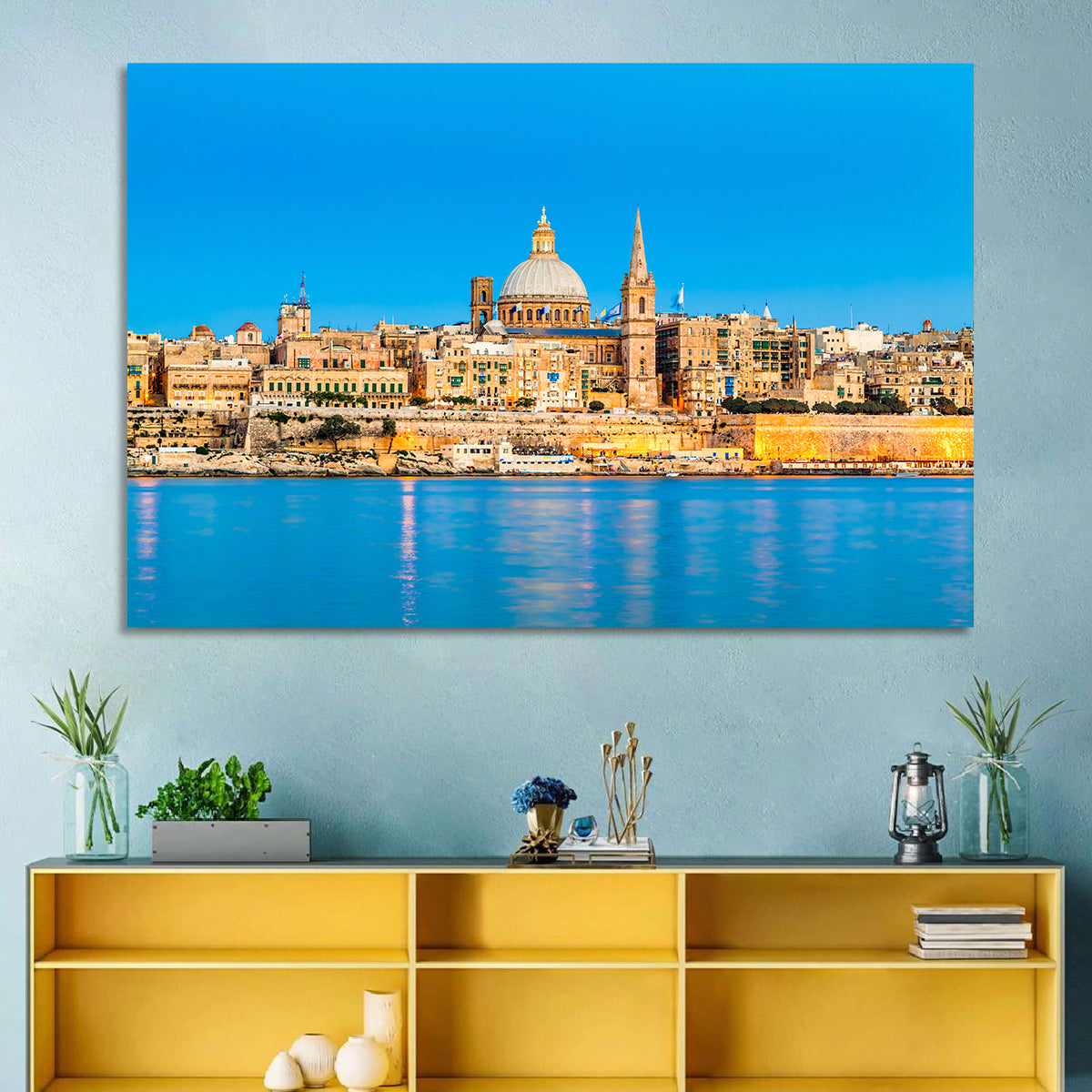 Valletta Waterfront Skyline Wall Art