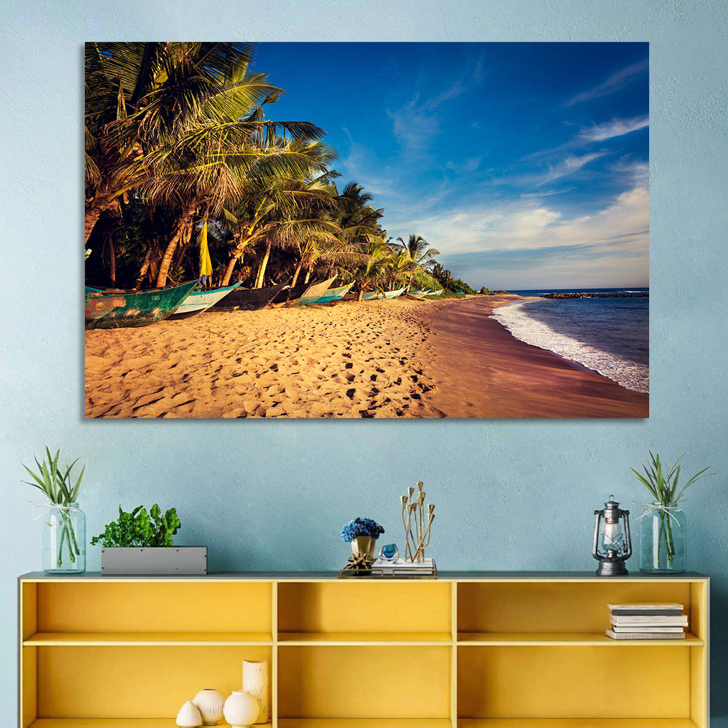Mirissa Beach Morning Light Wall Art