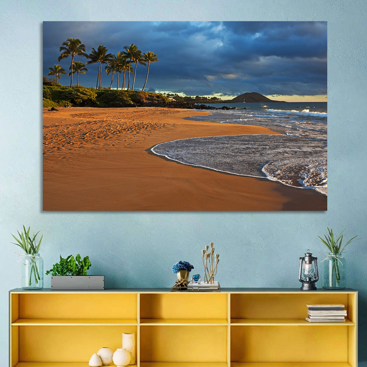 Poolenalena Beach Sunset Wall Art