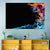 Glowing Fire Abstract Wall Art