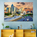 Atlanta Downtown Skyline Wall Art