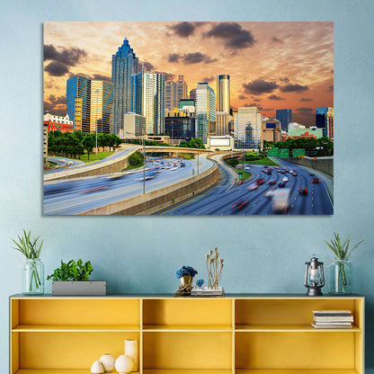 Atlanta Downtown Skyline Wall Art