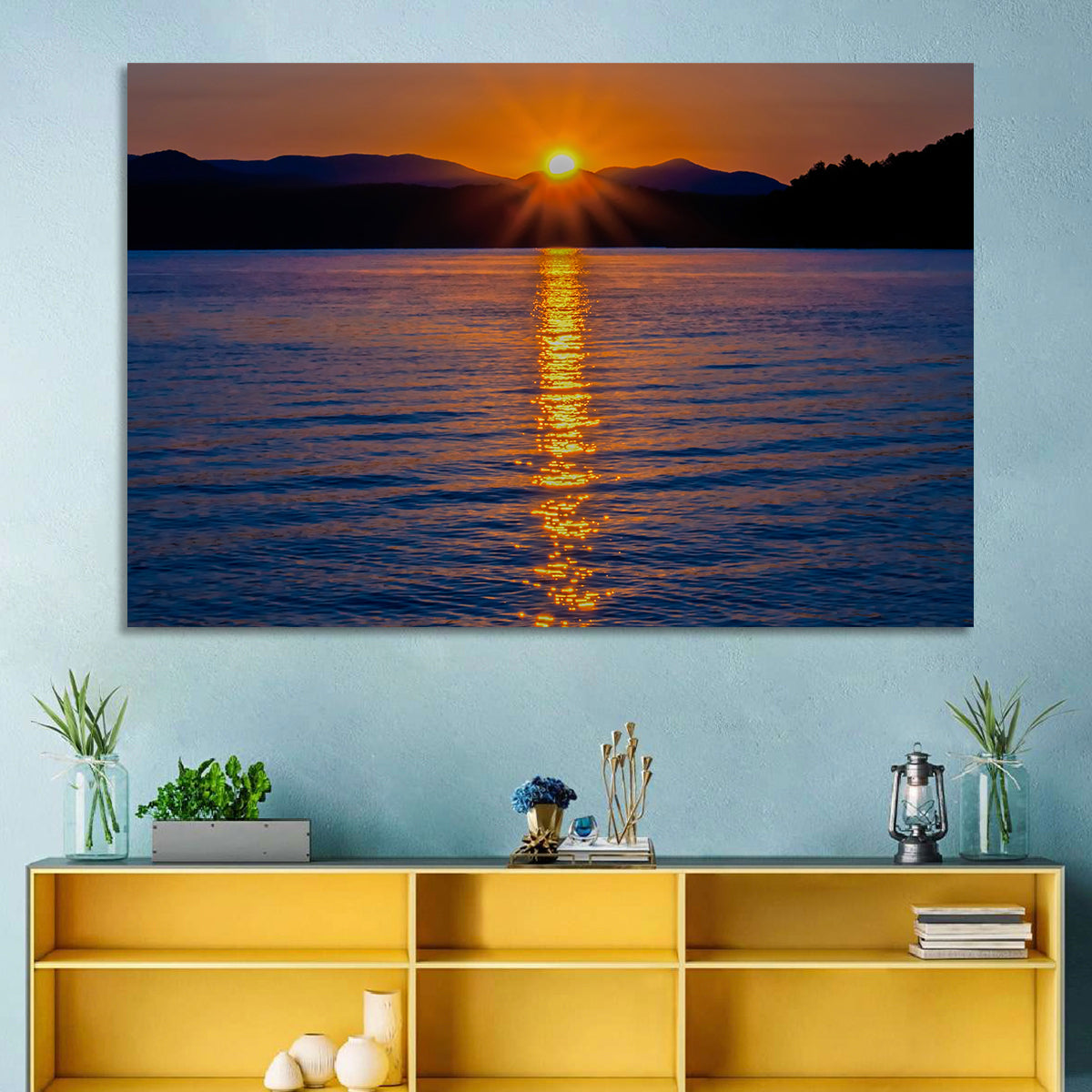 Lake Jocassee Golden Sunrise Wall Art