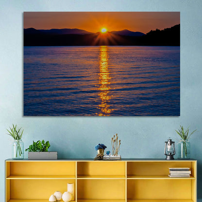 Lake Jocassee Golden Sunrise Wall Art