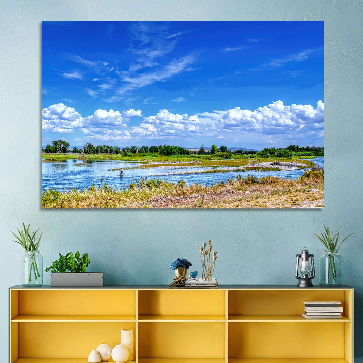Snake River Fly Fishing, Idaho Wall Art