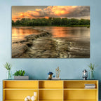 Maumee River Sunset Wall Art