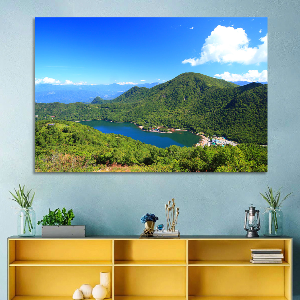 Mount Akagi and Lake Yunoko Wall Art