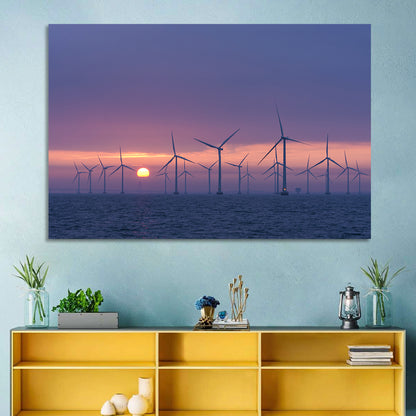 Twilight Offshore Wind Farm Wall Art
