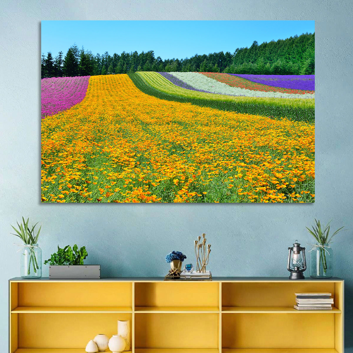 Tomita Flower Fields, Nakafurano Wall Art