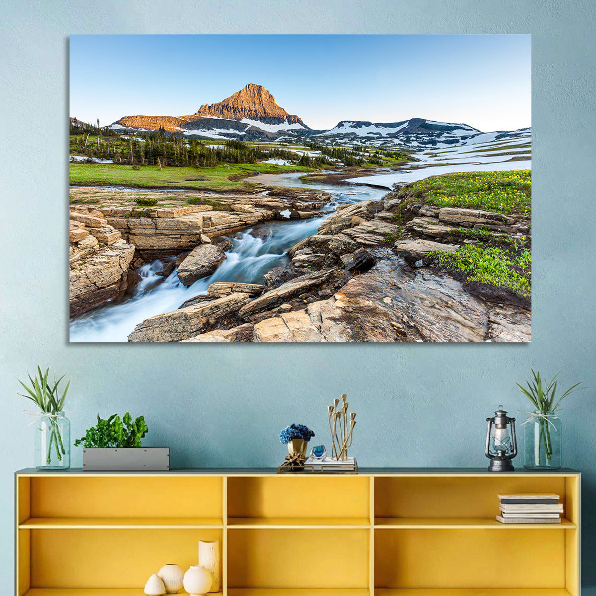 Logan Pass Golden Hour Wall Art