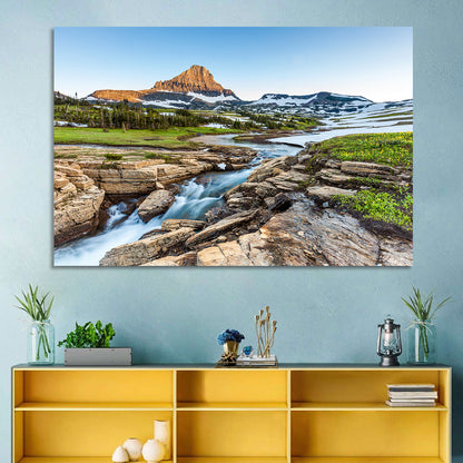 Logan Pass Golden Hour Wall Art