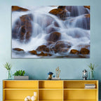 Rocky Mountain Waterfall Wall Art
