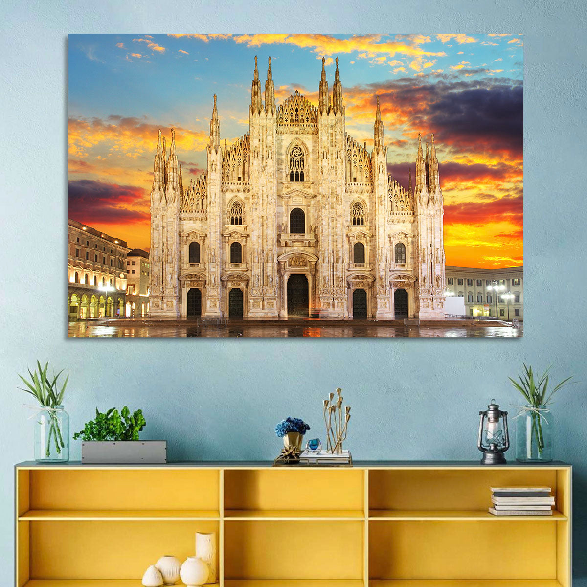 Milan Duomo at Sunset Wall Art