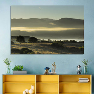 Lake Omodeo Landscape Wall Art