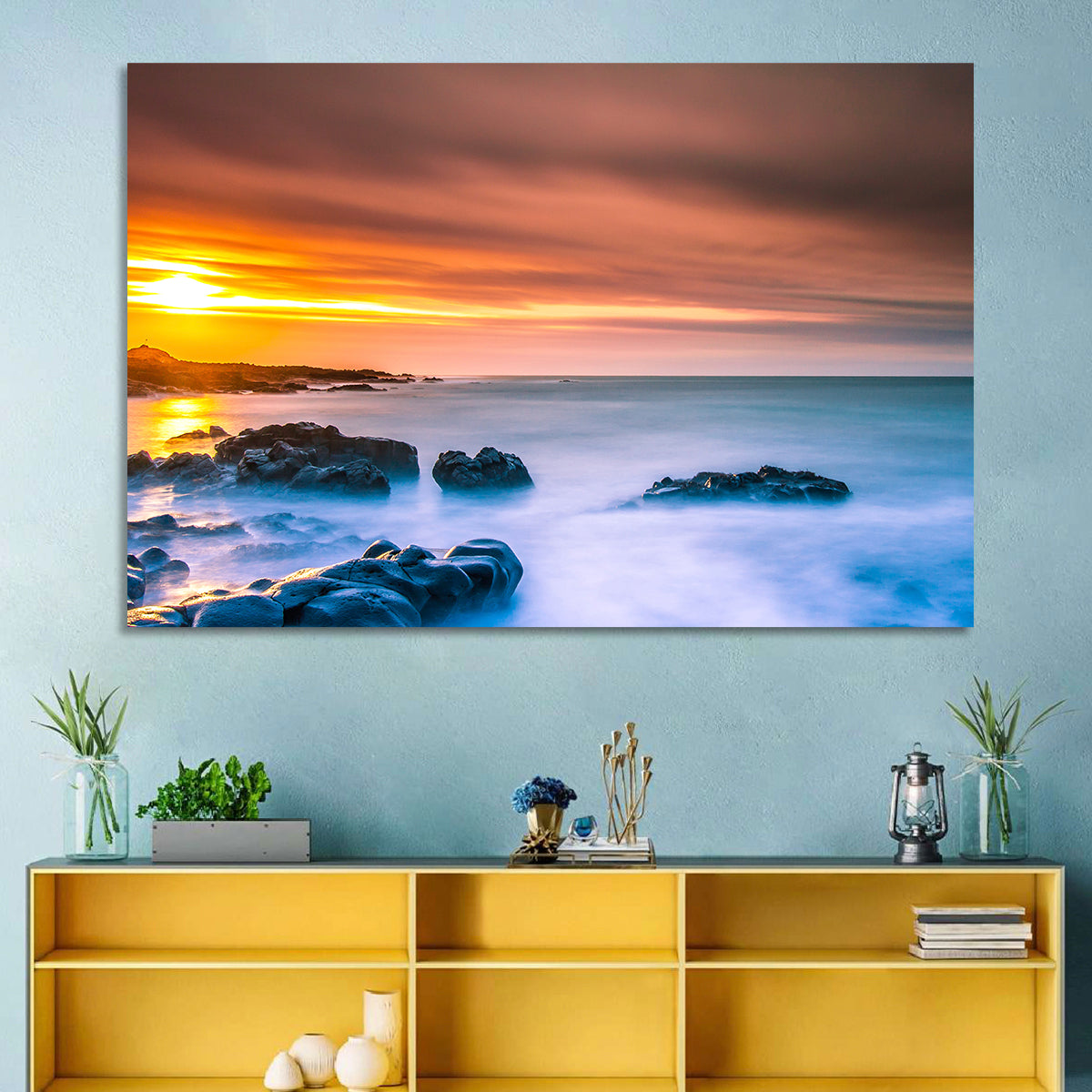 Reykjanes Golden Hour Beach Wall Art