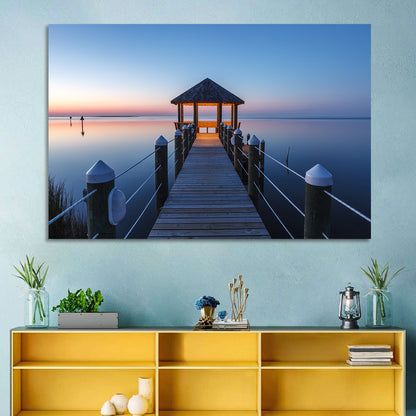 Pamlico Sound Twilight Gazebo Wall Art