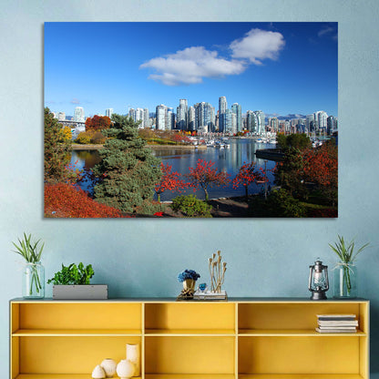 Vancouver Autumn Skyline Wall Art