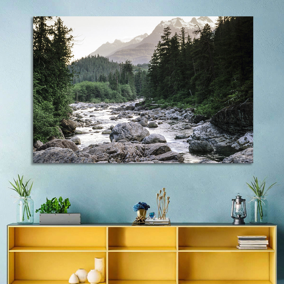Snake River Mountain View Wall Art