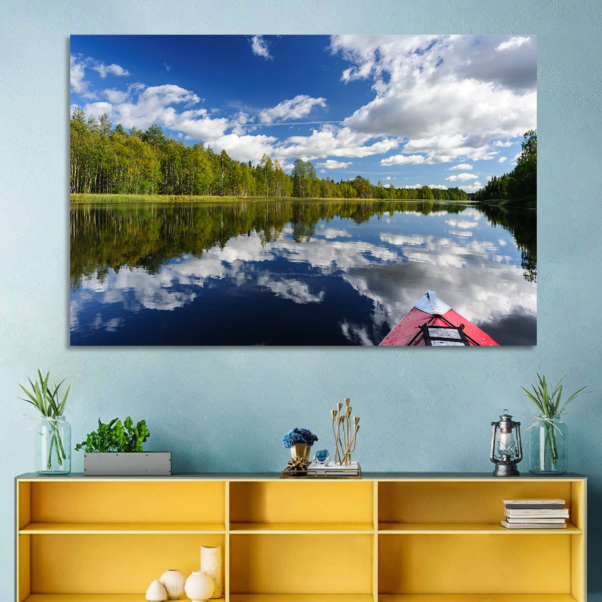 Karelia Kayak Reflection Wall Art