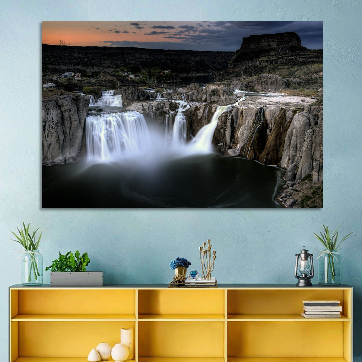 Shoshone Falls at Dusk Wall Art
