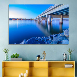 Bridge Over Lake Wylie Wall Art