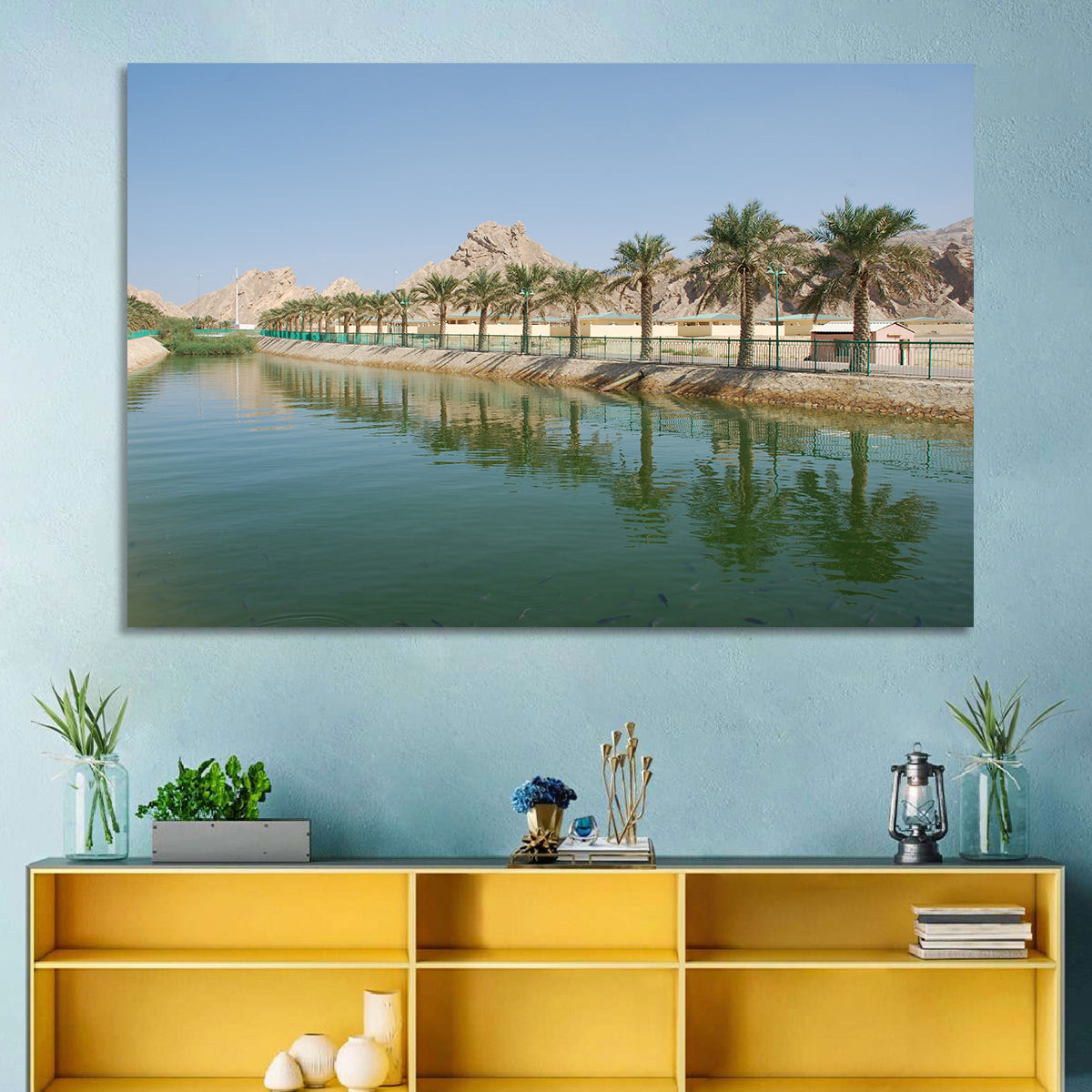 Palm Lake Reflections Wall Art