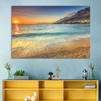 Makarska Pebble Beach Sunset Wall Art